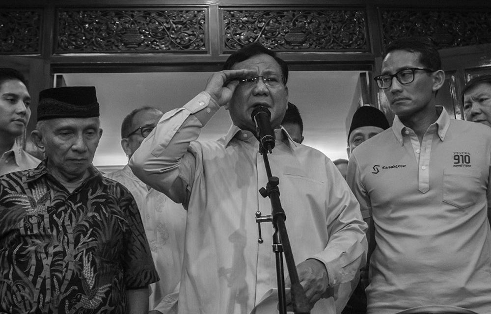 Prabowo Won’t Retire from Politics